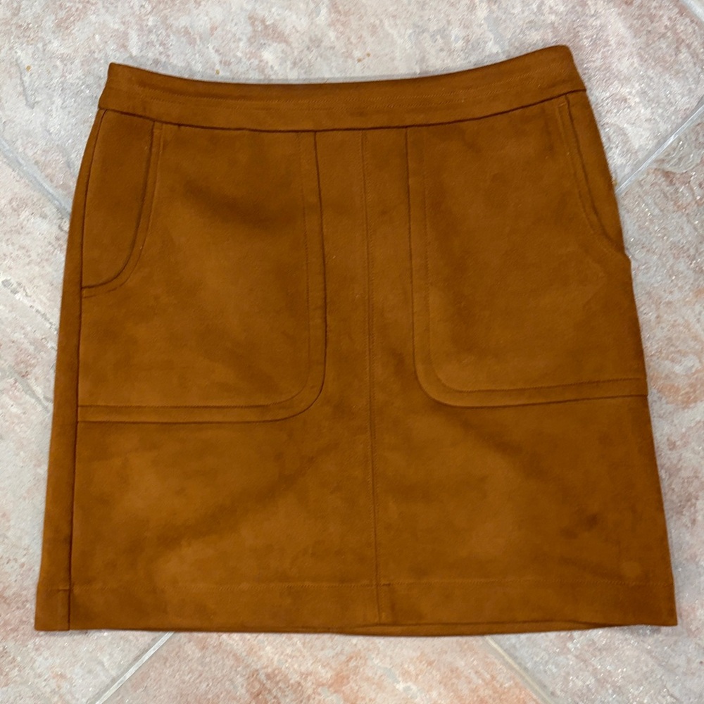 Ann Taylor Tan A-Line Skirt